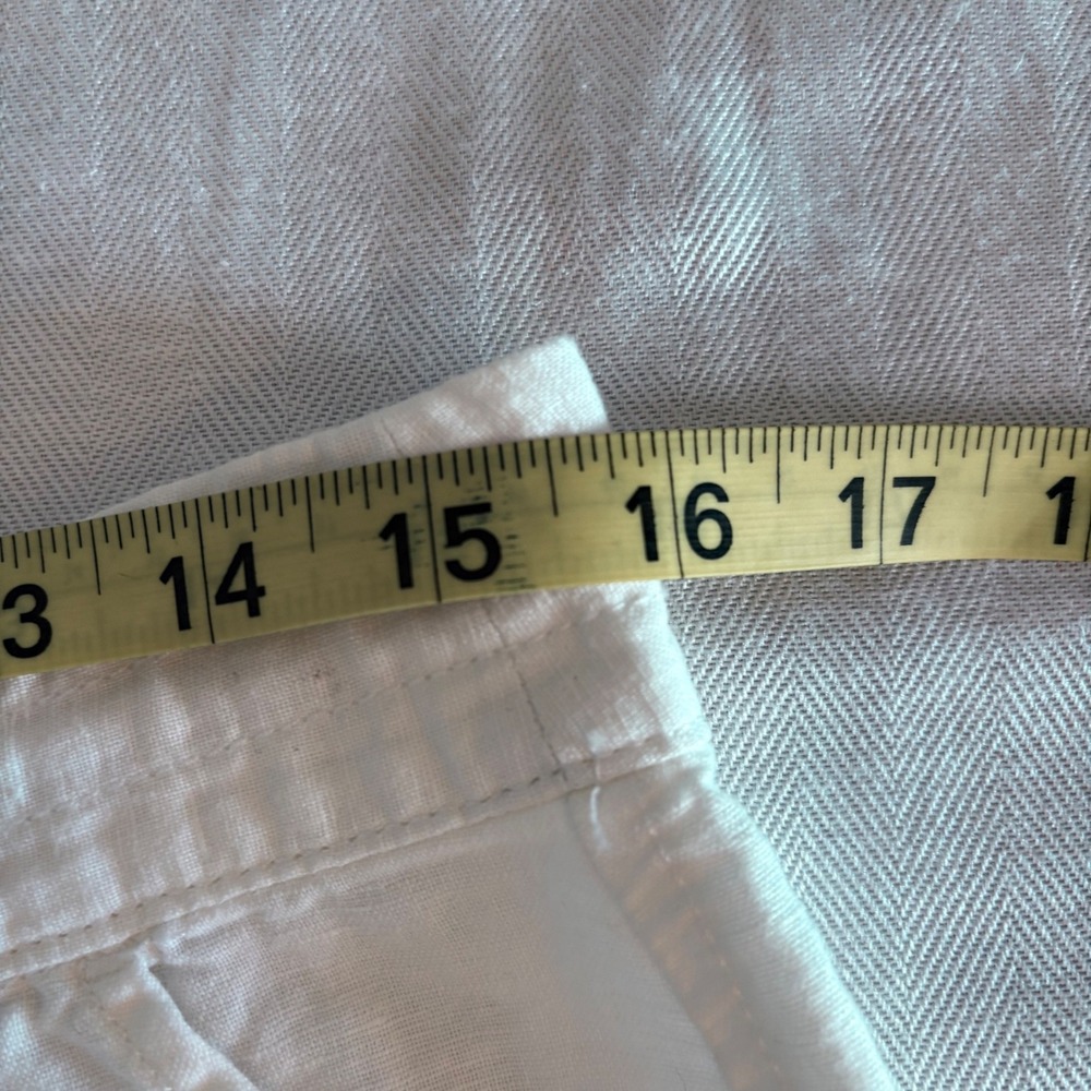Banana Republic White Linen Cargo Shorts - Picture 9 of 10